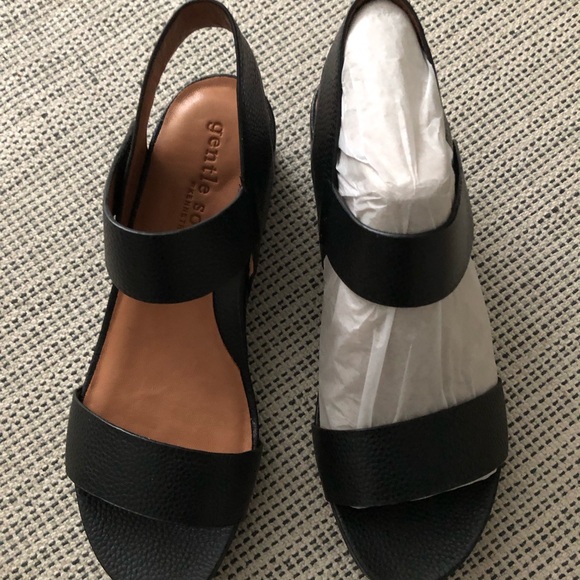Gentle Soul by Kenneth Cole Gisele black sandals size 9 - Picture 2 of 10